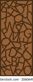 beautiful background made up of the alphabet