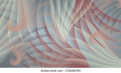 a beautiful background of overlapping smooth wavy stripes of pastel colors. art wallpaper. vector