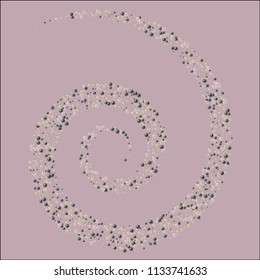 Beautiful background with pearls. Beads are scattered on a light background.