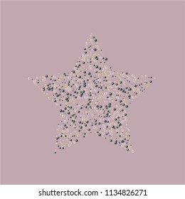 Beautiful background with pearls. Beads are scattered on a light background.