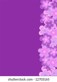 beautiful background with a pink flowers and a empty space for a designer write is own text