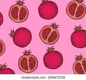 beautiful background, pomegranate background design