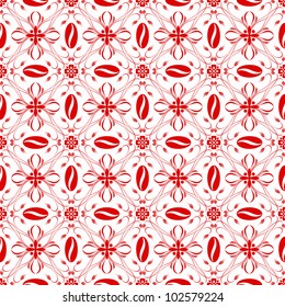 Beautiful background of seamless floral patten