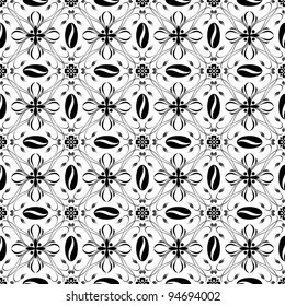 Beautiful background of seamless floral patten