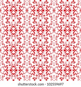 Beautiful background of seamless floral pattern