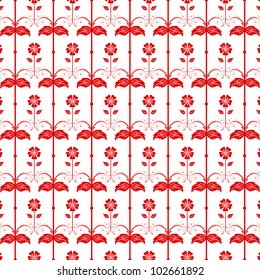 Beautiful background of seamless floral pattern