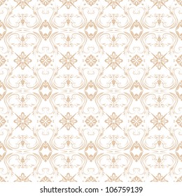 Beautiful background of seamless floral pattern