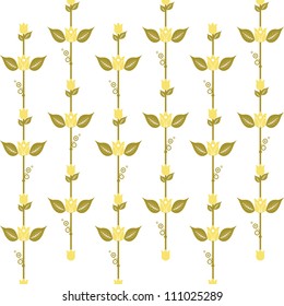 Hermoso fondo de patrón floral sin fisuras