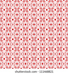 Beautiful background of seamless floral pattern