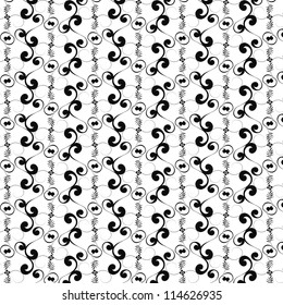 Beautiful background of seamless floral pattern