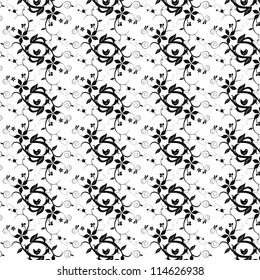 Beautiful background of seamless floral pattern