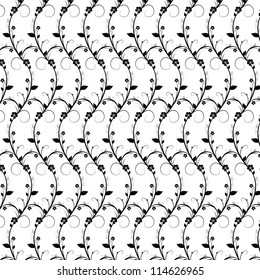 Beautiful background of seamless floral pattern