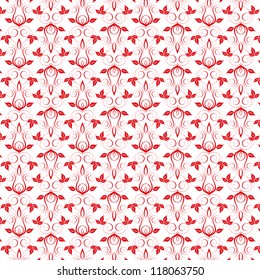 Hermoso fondo de patrón floral sin fisuras