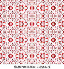 Beautiful background of seamless floral pattern