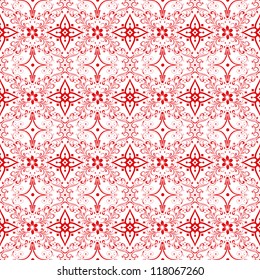Hermoso fondo de patrón floral sin fisuras