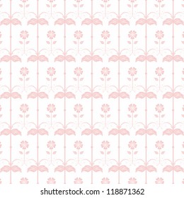 Beautiful background of seamless floral pattern