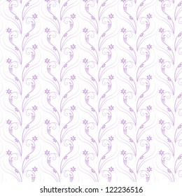 Beautiful background of seamless floral pattern