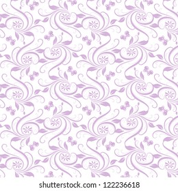 Hermoso fondo de patrón floral sin fisuras