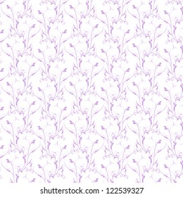 Hermoso fondo de patrón floral sin fisuras