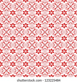 Beautiful background of seamless floral pattern