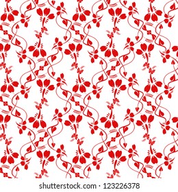Beautiful background of seamless floral pattern