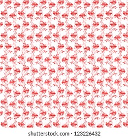 Hermoso fondo de patrón floral sin fisuras