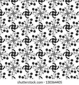 Beautiful background of seamless  floral pattern