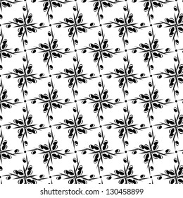 Beautiful background of seamless  floral pattern