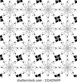 Beautiful background of seamless  floral pattern