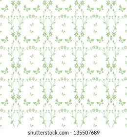 Fundo bonito de padrão floral sem emenda