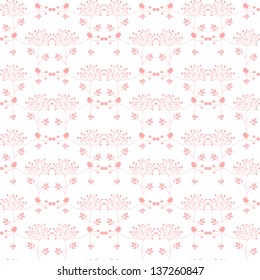 Beautiful background of seamless floral pattern