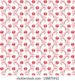 Beautiful background of seamless floral pattern