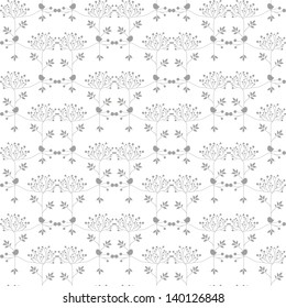 Beautiful background of seamless floral pattern