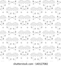 Beautiful background of seamless floral pattern