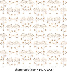 Beautiful background of seamless floral pattern