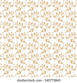 Beautiful background of seamless floral pattern