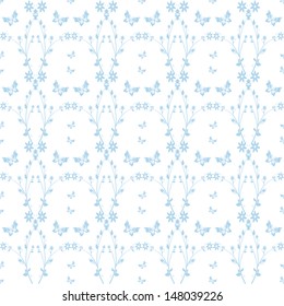 Beautiful background of seamless  floral pattern