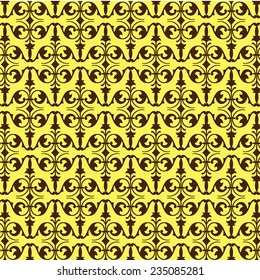 Beautiful background of seamless floral pattern 