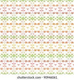 Beautiful background of seamless floral pattern
