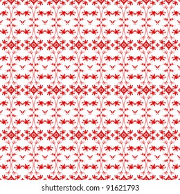 Beautiful background of seamless floral pattern