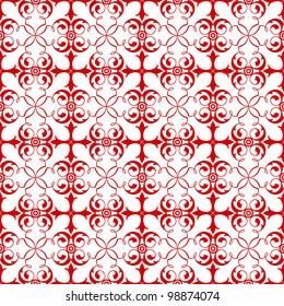 Beautiful background of seamless floral pattern