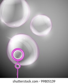 Beautiful background with soap bubbles. Eps 10