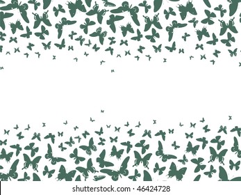 beautiful background of a swarm of butterflies