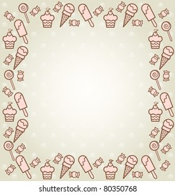 Beautiful background with a sweetness