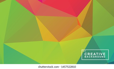 beautiful background template, polygonal style with gradation colour