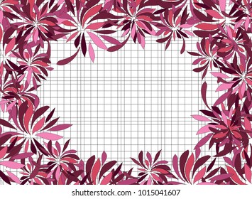 beautiful background for text. Pink flowers