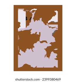 Beautiful background with torn paper design. Colored and textured. Brown color.