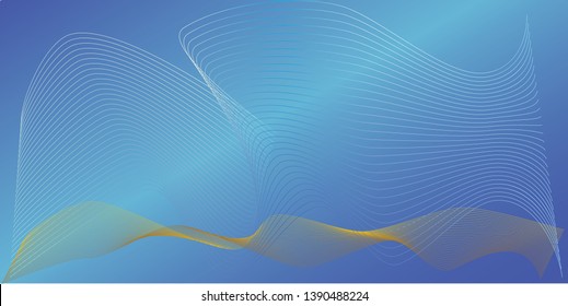Beautiful background under water. The blue sea and the rays of the sun. Banner in Abstract style. Vector illustration