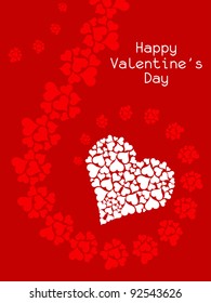 Beautiful background for valentine's Day. Vector illustration