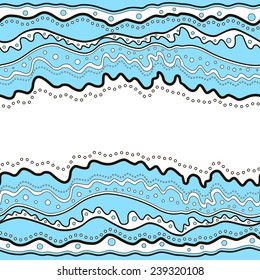 Beautiful background. Vector illustration of water. An abstract pattern in the form of waves.Place for your text.